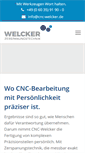 Mobile Screenshot of cnc-welcker.de