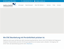 Tablet Screenshot of cnc-welcker.de